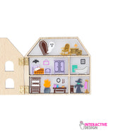 Toni’s Tiny Terror Doll House Upside Down Edition Brooch-Interactive-