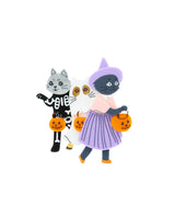 Trick or Treating Kitties Brooch