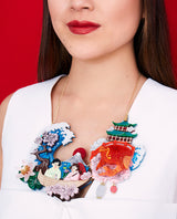Ukiyo-e Statement Necklace