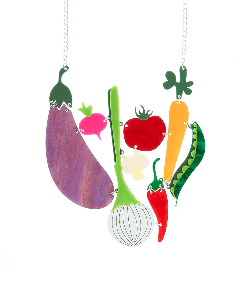 Vegan Veggie Party Necklace