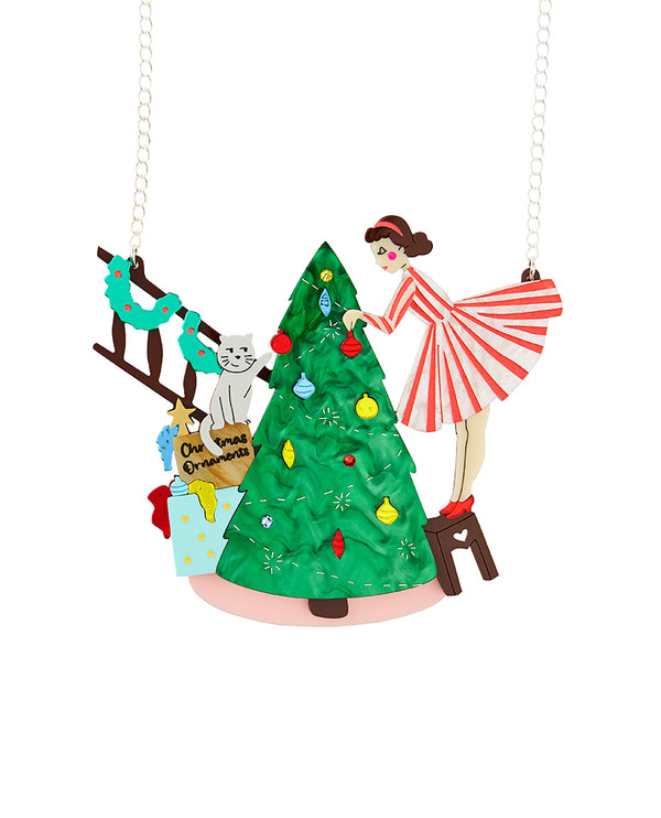 Vintage Style Tree Decorating Necklace