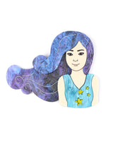 Virgo-zodiac-sign-brooch-la-vidriola-plastic-jewellery-cosmica-detail