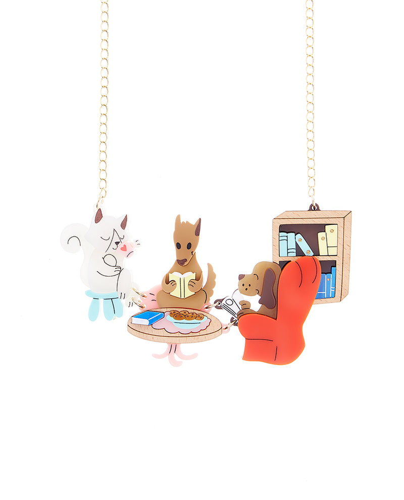 Welcome to our Pet Reading Club! Necklace