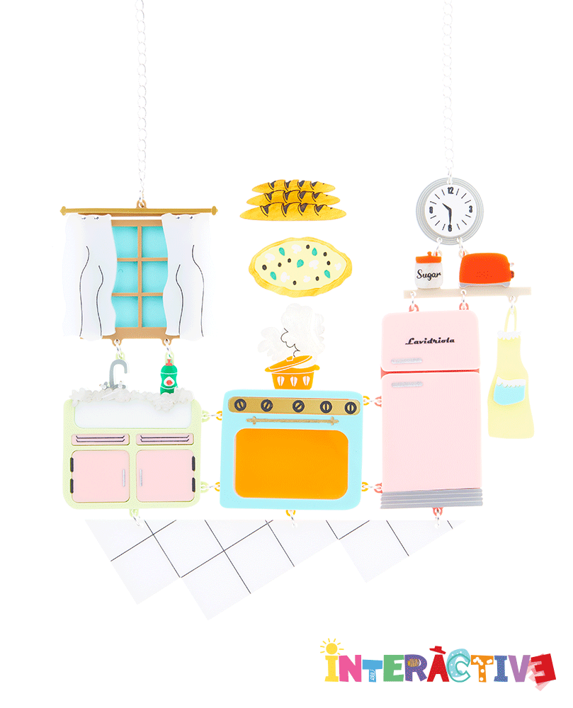 What’s Cooking in the Retro Kitchen? Necklace -interactive-