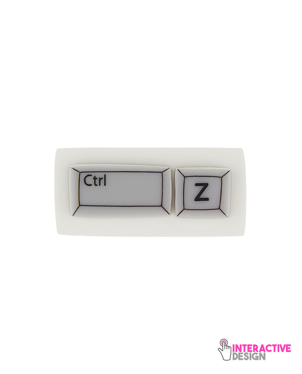 Whoops! Ctrl + Z Brooch -interactive-