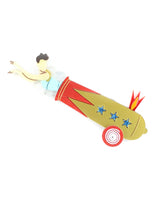 Woman-cannon-ball-brooch-la-vidriola-plastic-jewellery-circus-where-the-magic-happens-detail