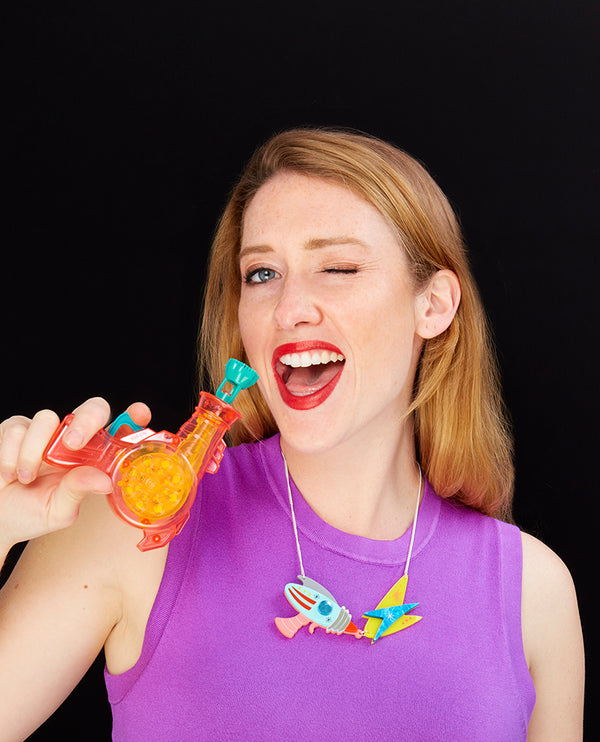 Zap! Careful with the Alien Weapon! Necklace
