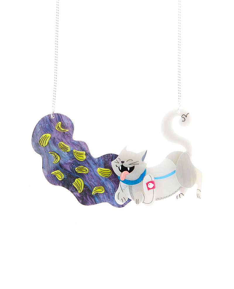 Zero Gravity Space Cat Necklace