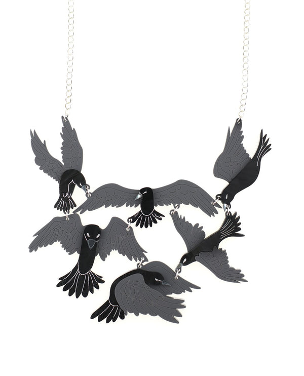 Birds attack necklace