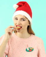 cookies-and-milk-for-Santa-green-brooch-christmas-la-vidriola-product