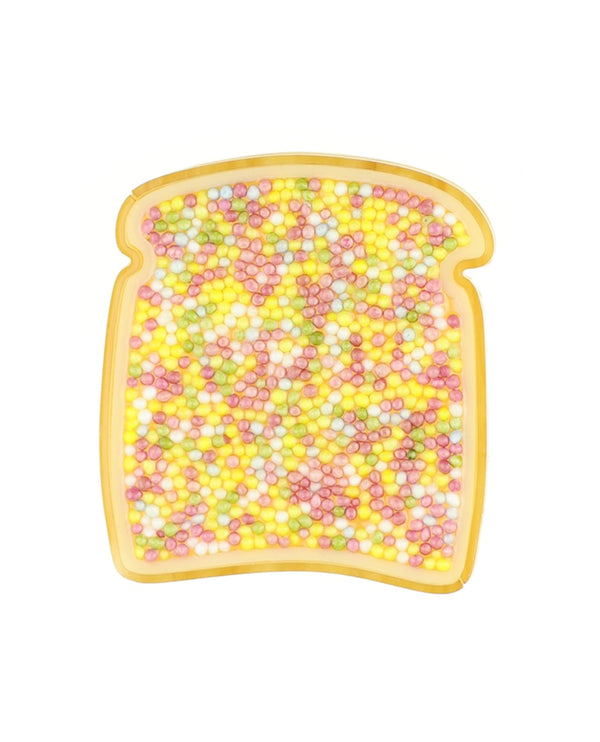 fairy-bread-brooch-la-vidriola-plastic-jewellery-take-away-last-minute-detail