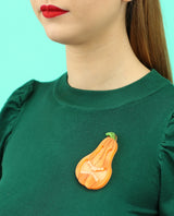 Halloween pumpkin brooch GID