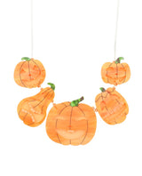 Halloween pumpkin necklace GID
