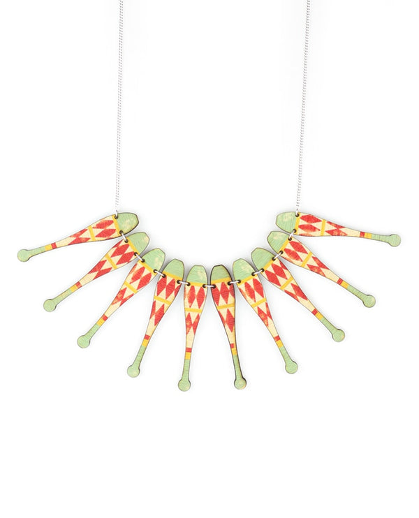 juggling-maces-necklace-la-vidriola-plastic-jewellery-circus-where-the-magic-happens-detail