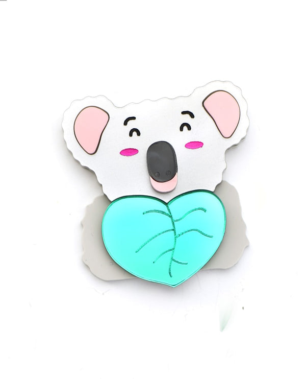 Koala solidarity brooch