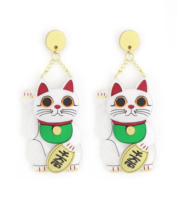 maneki_neko_lucky_cat_earrings_plastic_jewerelly_la_vidriola_detail