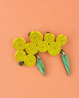 Wattle solidarity brooch