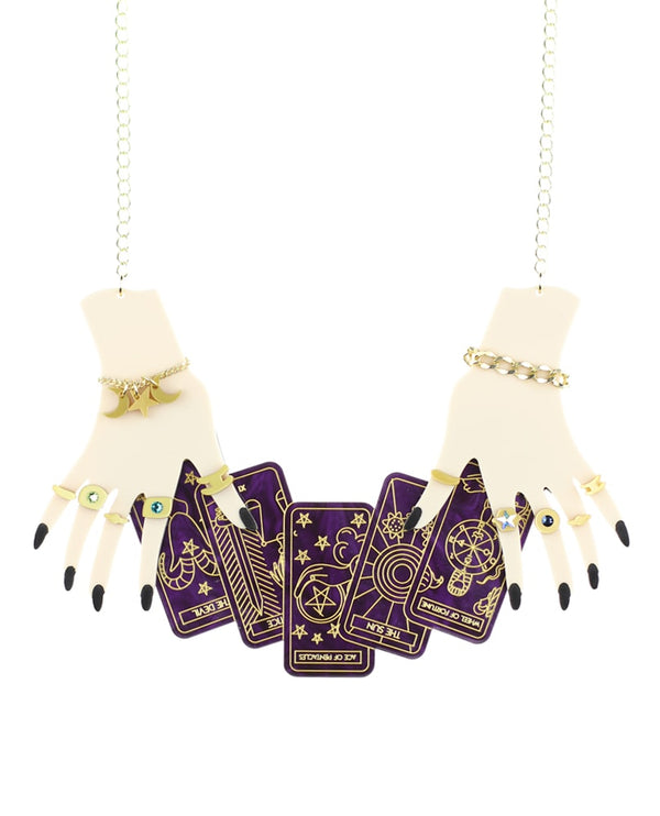 your-future-purple-necklace-la-vidriola-plastic-jewellery-classic-detail